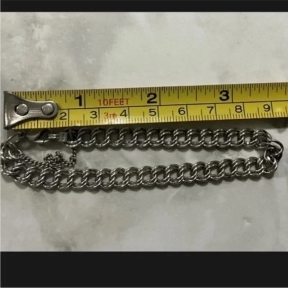 James Avery .925 Sterling Silver Double Curb Chain Bracelet 7.1g 7” - Picture 1 of 5